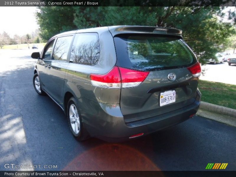 Cypress Green Pearl / Bisque 2012 Toyota Sienna V6