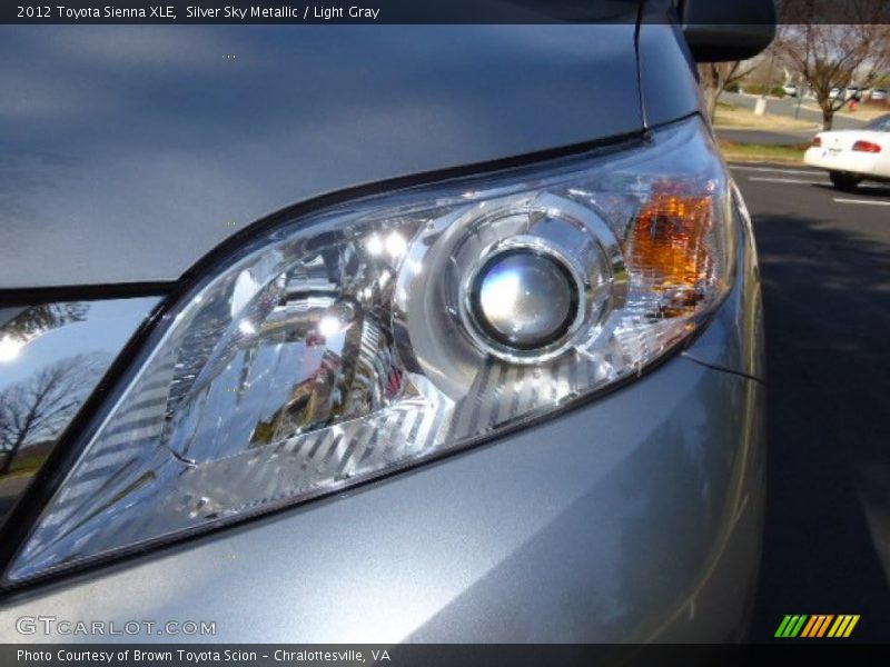 Silver Sky Metallic / Light Gray 2012 Toyota Sienna XLE