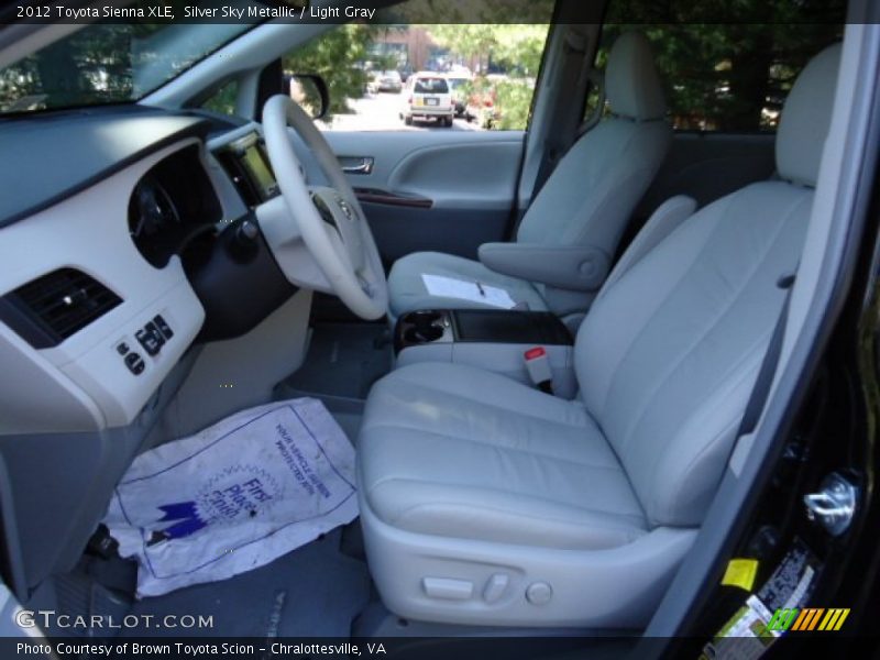 Silver Sky Metallic / Light Gray 2012 Toyota Sienna XLE