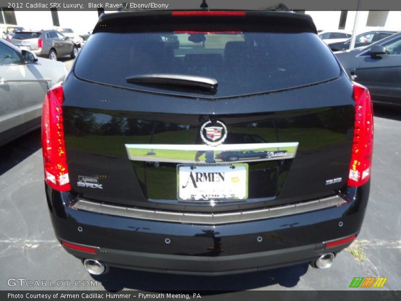 Black Raven / Ebony/Ebony 2012 Cadillac SRX Luxury