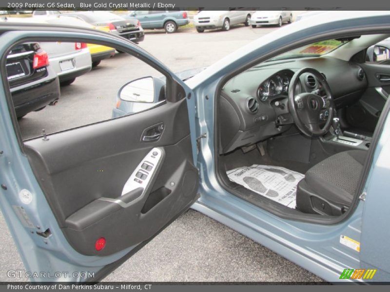 Blue Gold Crystal Metallic / Ebony 2009 Pontiac G6 Sedan