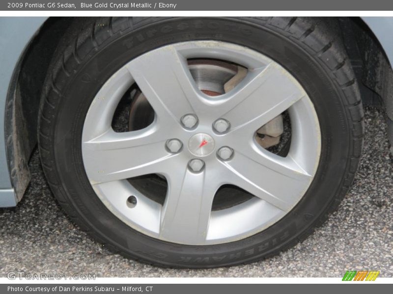 Blue Gold Crystal Metallic / Ebony 2009 Pontiac G6 Sedan
