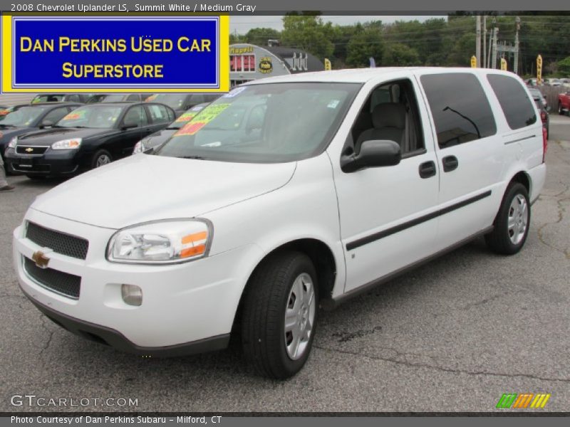 Summit White / Medium Gray 2008 Chevrolet Uplander LS