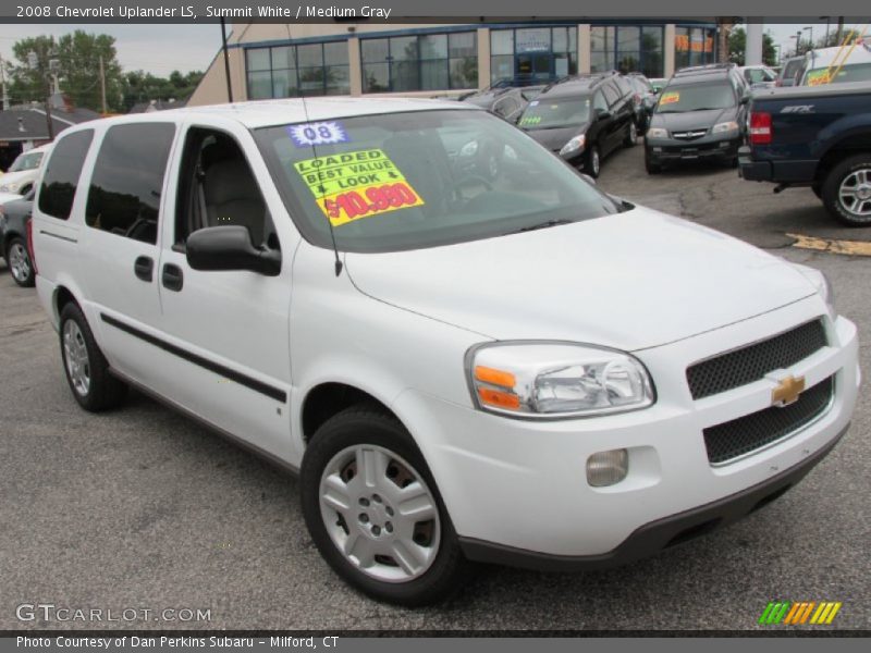 Summit White / Medium Gray 2008 Chevrolet Uplander LS
