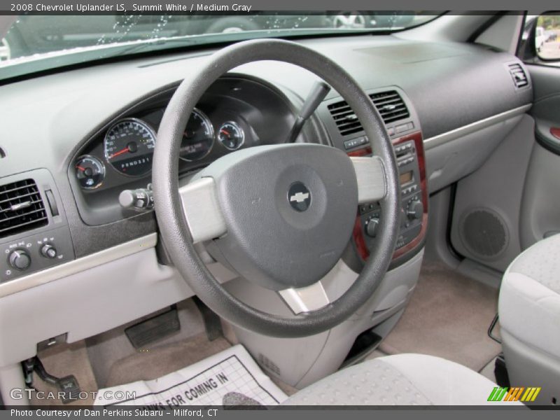 Summit White / Medium Gray 2008 Chevrolet Uplander LS