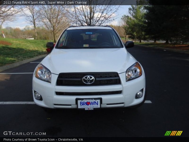 Super White / Dark Charcoal 2012 Toyota RAV4 Sport 4WD