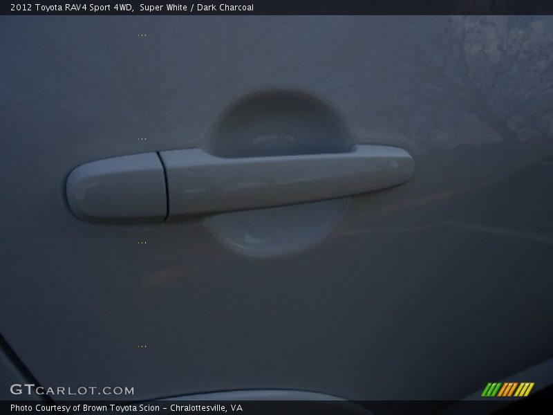 Super White / Dark Charcoal 2012 Toyota RAV4 Sport 4WD