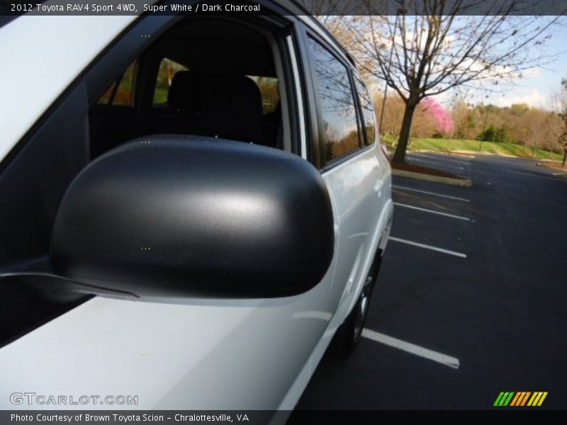 Super White / Dark Charcoal 2012 Toyota RAV4 Sport 4WD