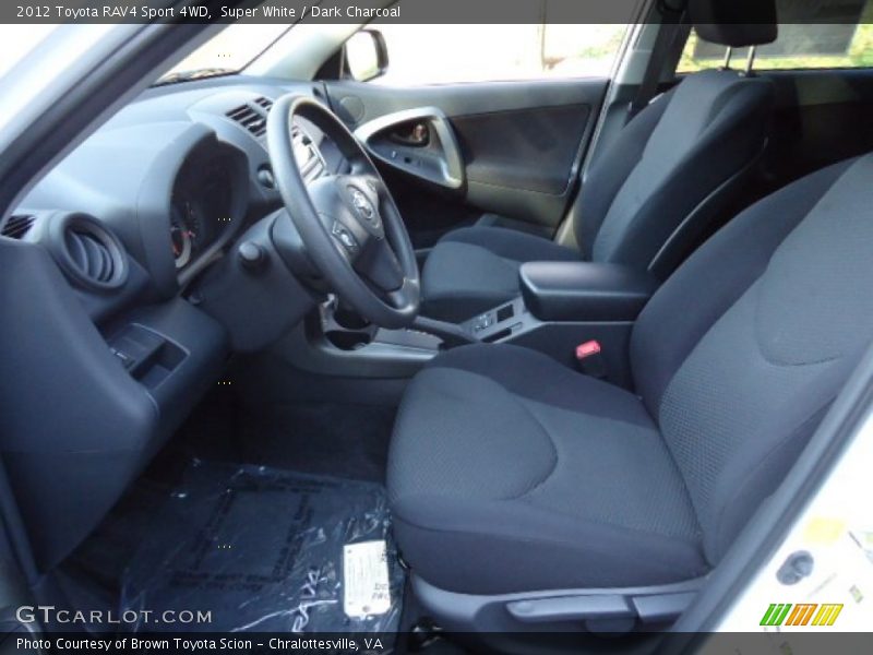 Super White / Dark Charcoal 2012 Toyota RAV4 Sport 4WD
