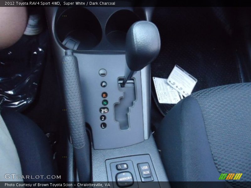 Super White / Dark Charcoal 2012 Toyota RAV4 Sport 4WD