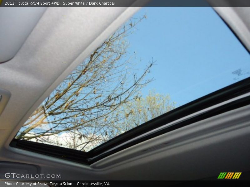 Super White / Dark Charcoal 2012 Toyota RAV4 Sport 4WD