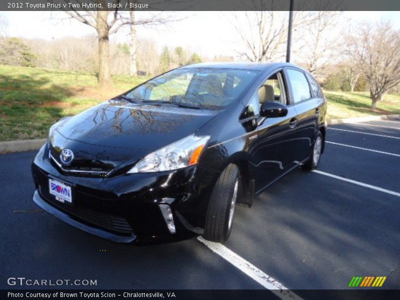 Black / Bisque 2012 Toyota Prius v Two Hybrid
