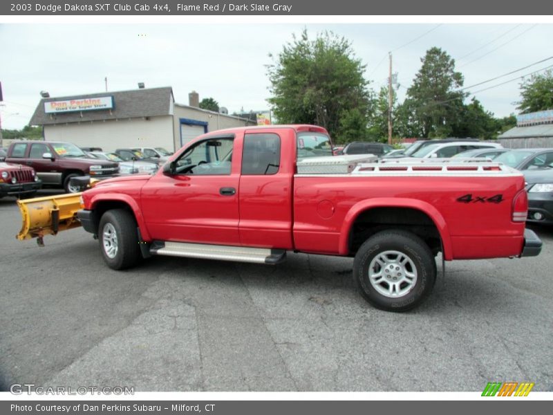 Flame Red / Dark Slate Gray 2003 Dodge Dakota SXT Club Cab 4x4