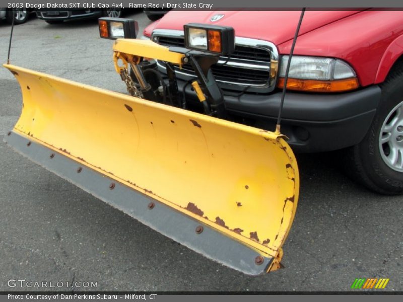 Flame Red / Dark Slate Gray 2003 Dodge Dakota SXT Club Cab 4x4