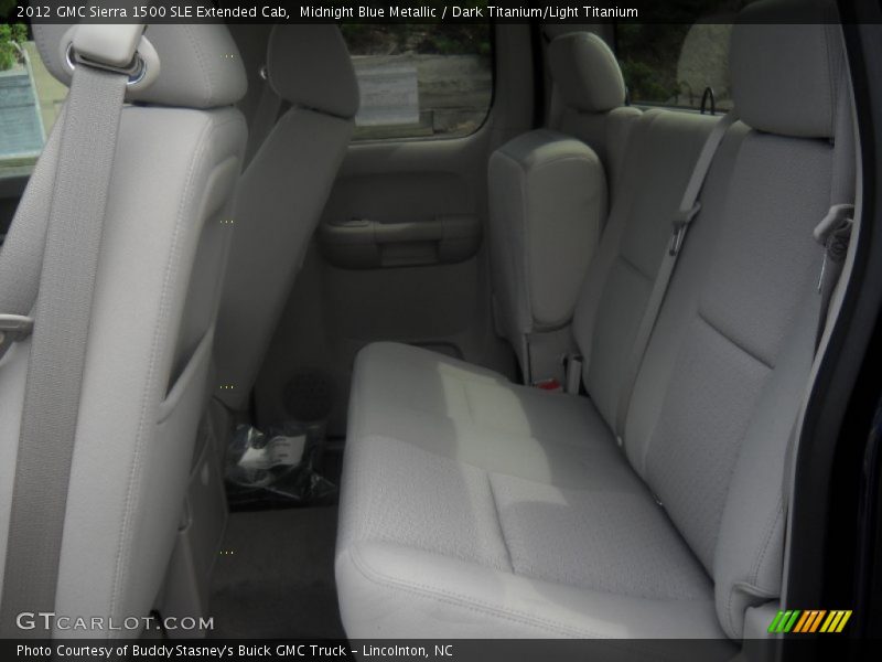 Midnight Blue Metallic / Dark Titanium/Light Titanium 2012 GMC Sierra 1500 SLE Extended Cab