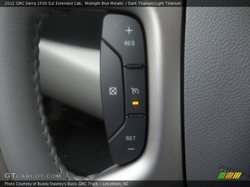 Midnight Blue Metallic / Dark Titanium/Light Titanium 2012 GMC Sierra 1500 SLE Extended Cab