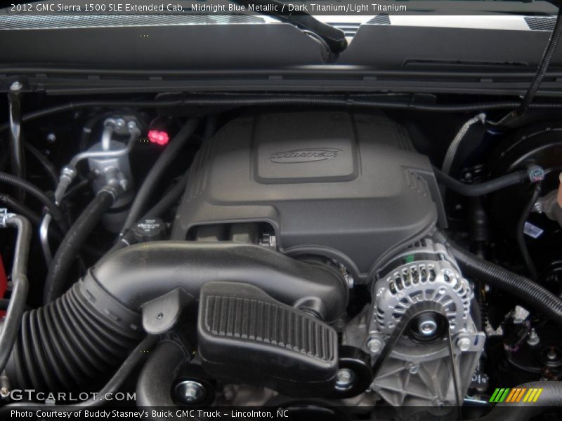 Midnight Blue Metallic / Dark Titanium/Light Titanium 2012 GMC Sierra 1500 SLE Extended Cab