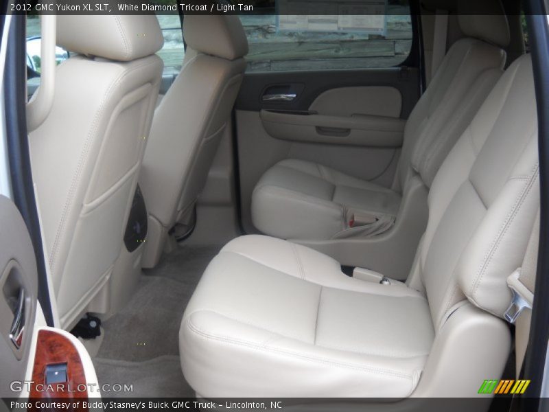 White Diamond Tricoat / Light Tan 2012 GMC Yukon XL SLT