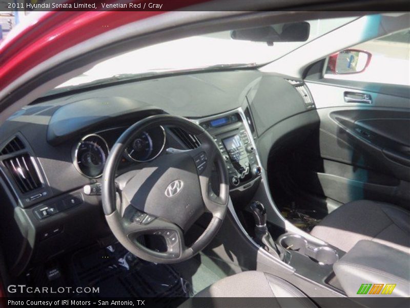 Venetian Red / Gray 2011 Hyundai Sonata Limited