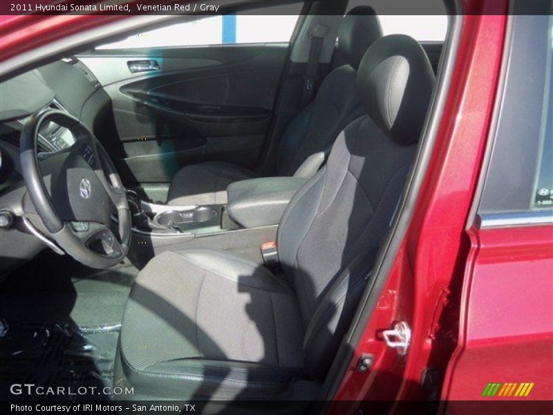 Venetian Red / Gray 2011 Hyundai Sonata Limited