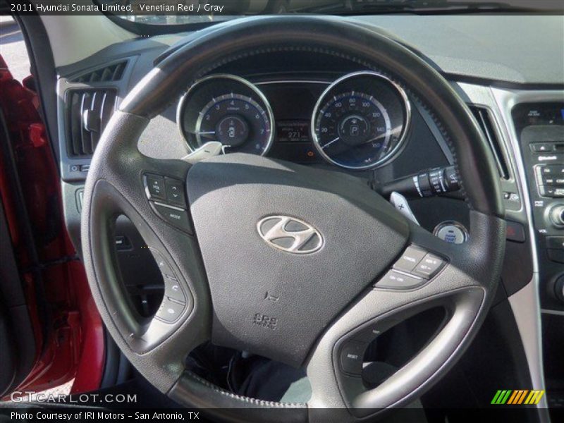 Venetian Red / Gray 2011 Hyundai Sonata Limited