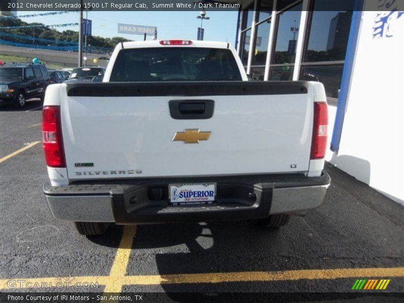 Summit White / Dark Titanium 2012 Chevrolet Silverado 1500 LT Regular Cab