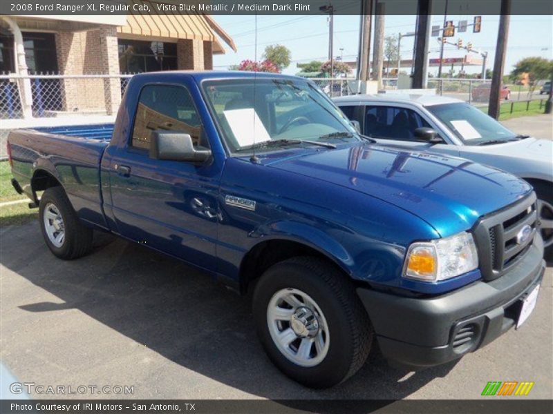 Vista Blue Metallic / Medium Dark Flint 2008 Ford Ranger XL Regular Cab
