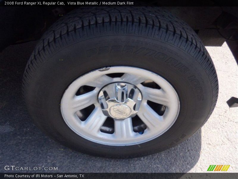 Vista Blue Metallic / Medium Dark Flint 2008 Ford Ranger XL Regular Cab