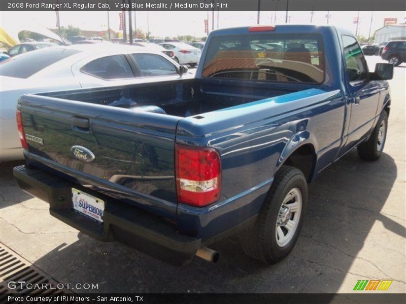Vista Blue Metallic / Medium Dark Flint 2008 Ford Ranger XL Regular Cab