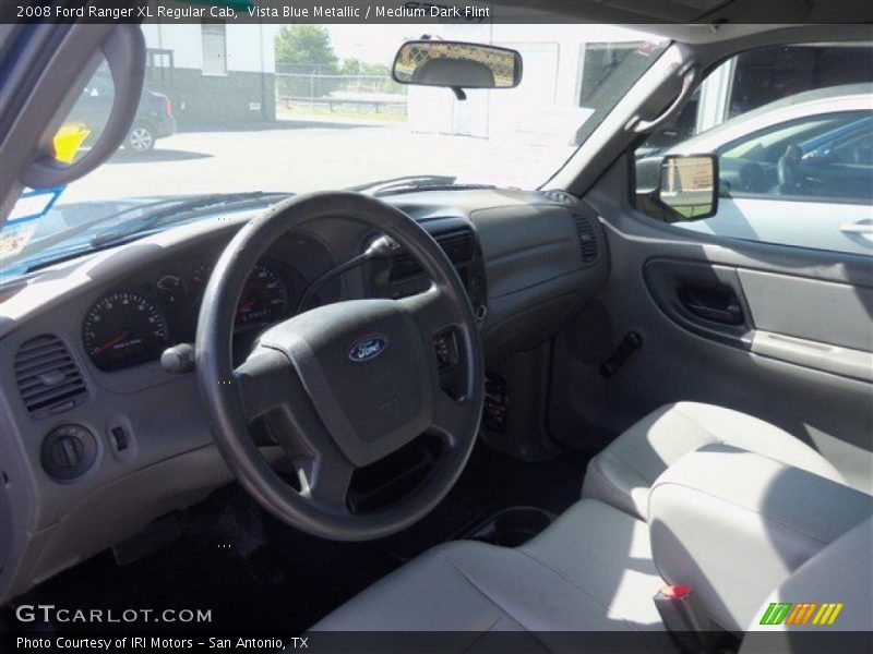 Vista Blue Metallic / Medium Dark Flint 2008 Ford Ranger XL Regular Cab