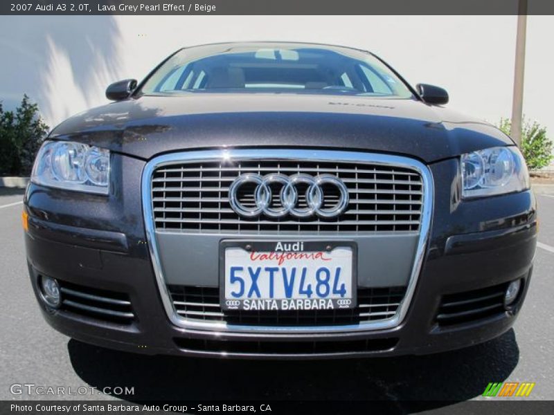 Lava Grey Pearl Effect / Beige 2007 Audi A3 2.0T
