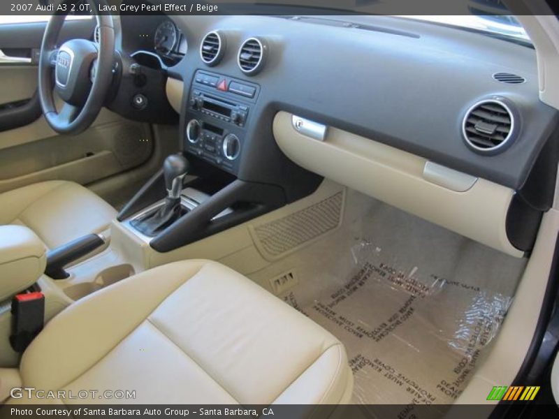 Lava Grey Pearl Effect / Beige 2007 Audi A3 2.0T