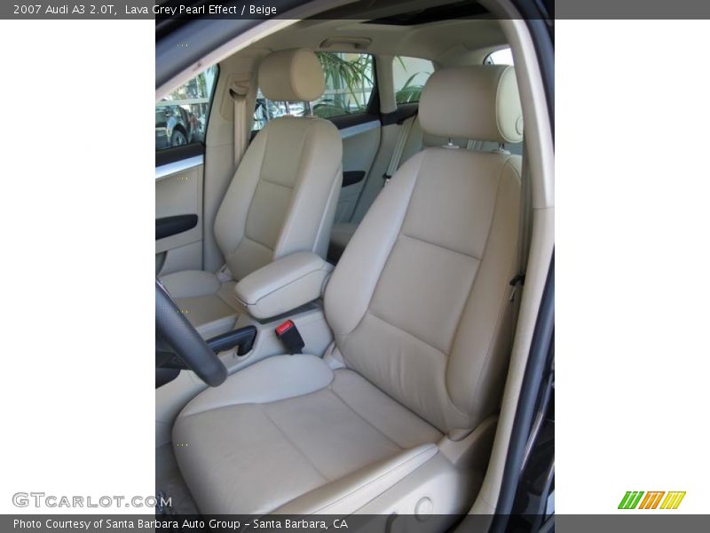 Lava Grey Pearl Effect / Beige 2007 Audi A3 2.0T