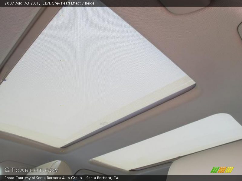 Lava Grey Pearl Effect / Beige 2007 Audi A3 2.0T