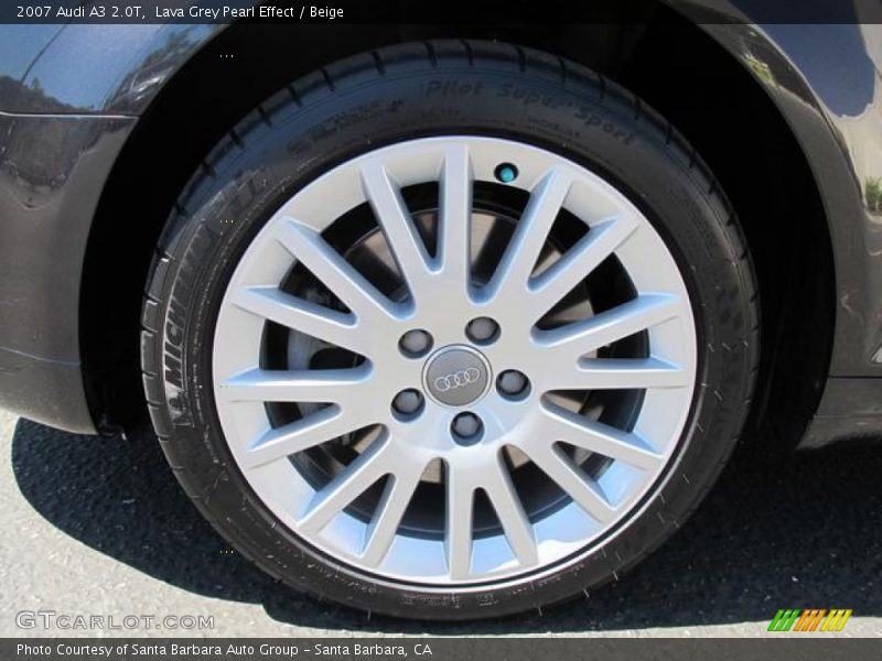 Lava Grey Pearl Effect / Beige 2007 Audi A3 2.0T