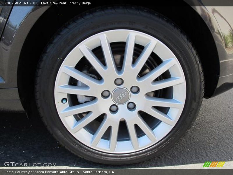 Lava Grey Pearl Effect / Beige 2007 Audi A3 2.0T