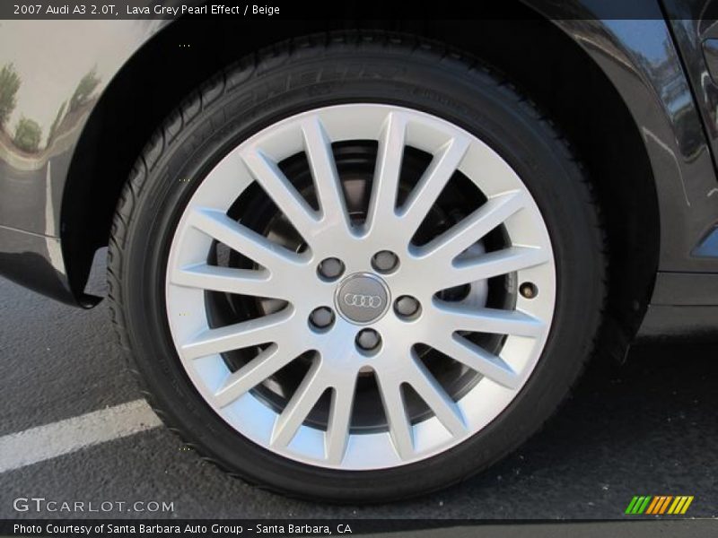 Lava Grey Pearl Effect / Beige 2007 Audi A3 2.0T