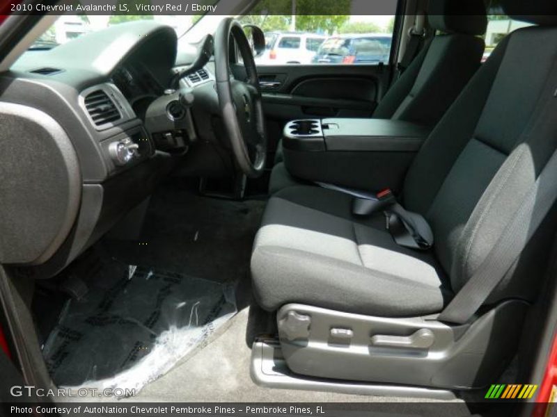 Victory Red / Ebony 2010 Chevrolet Avalanche LS