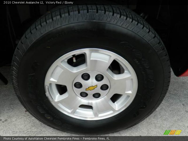 Victory Red / Ebony 2010 Chevrolet Avalanche LS
