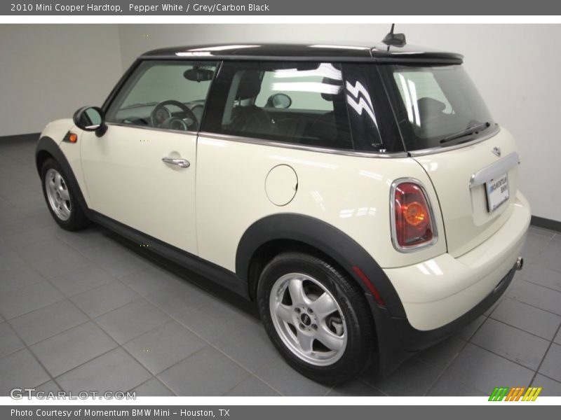 Pepper White / Grey/Carbon Black 2010 Mini Cooper Hardtop