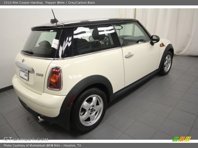 Pepper White / Grey/Carbon Black 2010 Mini Cooper Hardtop
