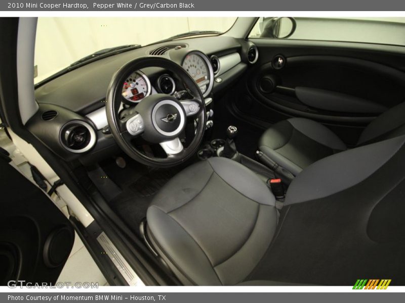 Pepper White / Grey/Carbon Black 2010 Mini Cooper Hardtop