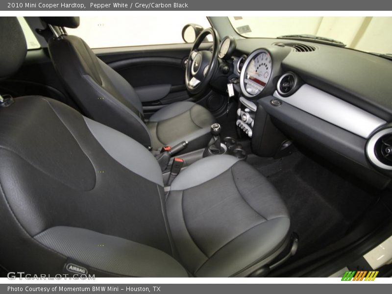 Pepper White / Grey/Carbon Black 2010 Mini Cooper Hardtop