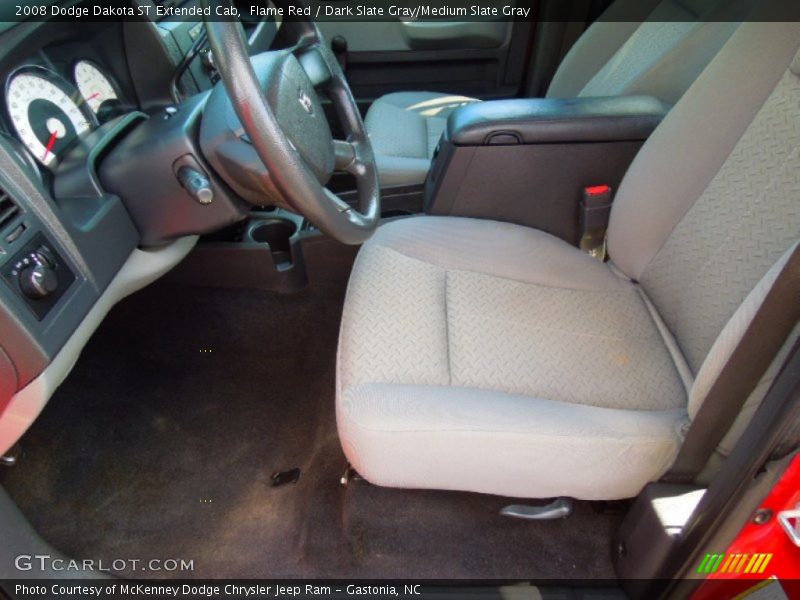 Flame Red / Dark Slate Gray/Medium Slate Gray 2008 Dodge Dakota ST Extended Cab