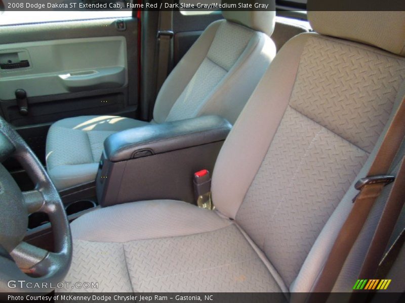Flame Red / Dark Slate Gray/Medium Slate Gray 2008 Dodge Dakota ST Extended Cab
