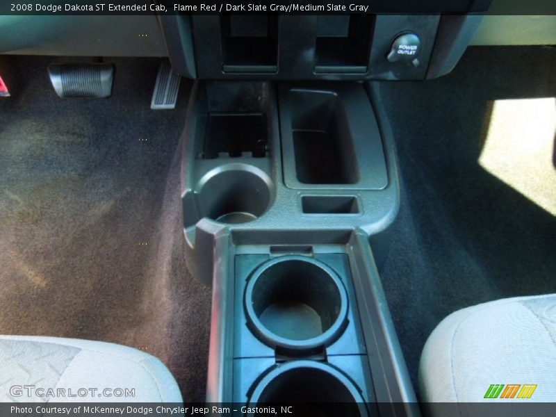 Flame Red / Dark Slate Gray/Medium Slate Gray 2008 Dodge Dakota ST Extended Cab
