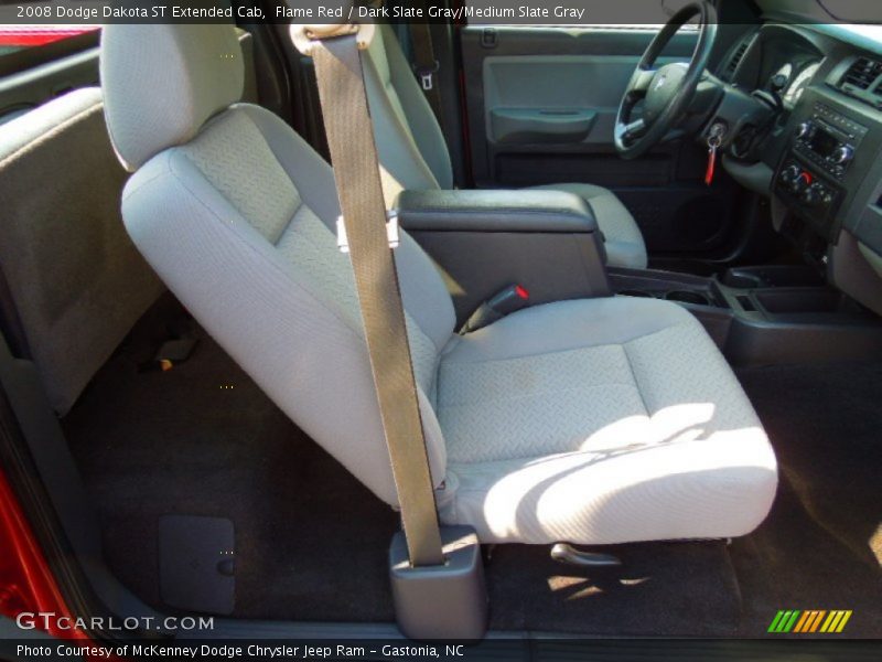 Flame Red / Dark Slate Gray/Medium Slate Gray 2008 Dodge Dakota ST Extended Cab
