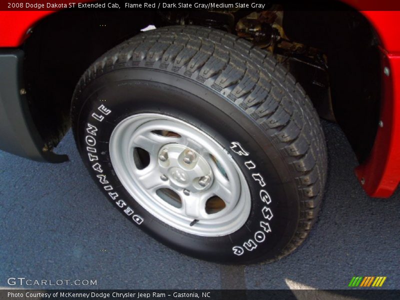 Flame Red / Dark Slate Gray/Medium Slate Gray 2008 Dodge Dakota ST Extended Cab