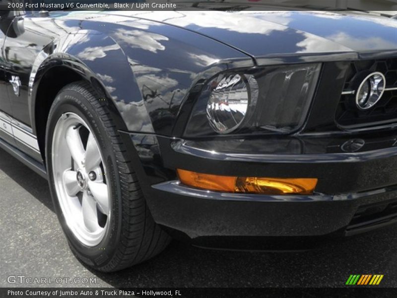 Black / Light Graphite 2009 Ford Mustang V6 Convertible