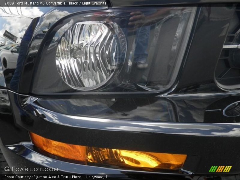 Black / Light Graphite 2009 Ford Mustang V6 Convertible